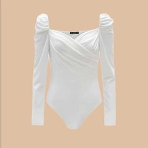 white bodysuit long sleeve